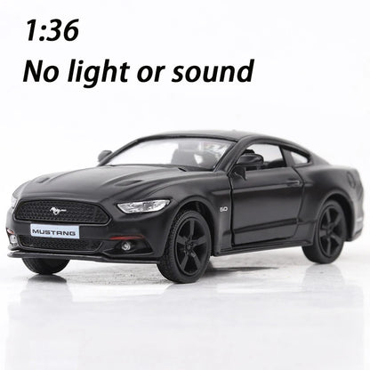 1:32 High Simulation Supercar Ford Mustang Shelby GT350 Car Model Alloy Pull Back Kid Toy Car 4 Open Door Children's Gifts GT500