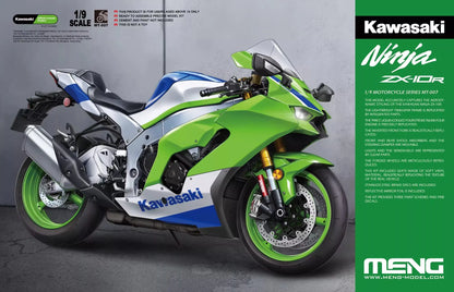 1/9 MENG Kawasaki Ninja ZX-10R Motorcycle Assemble Model MT-007 Uncolored Assemble Figure Custom Collectible Birthday Gift