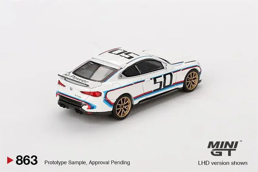 MINI GT 1:64 CSL White Collection Miniature DieCast Model Car