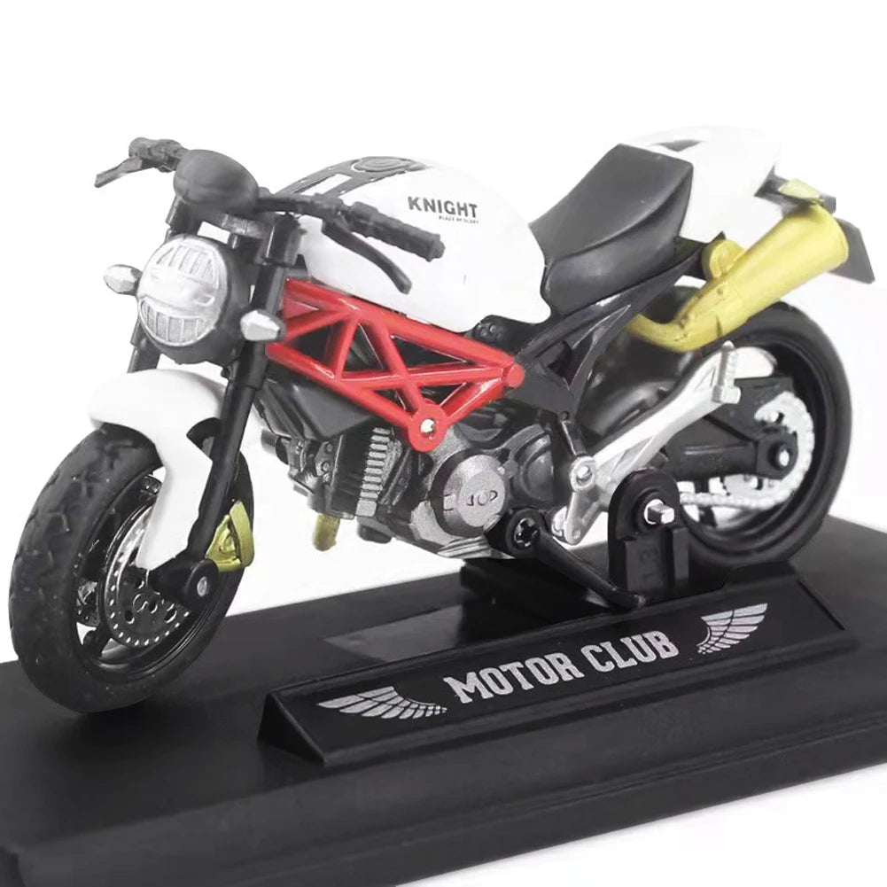 3pcs 1: 18 alloy+plastic car decoration off-road vehicle collection office model toy die-casting motorcycle simulation portable