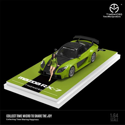 TIMEMICRO 1:64 Mazda RX-7 Veilside Alloy