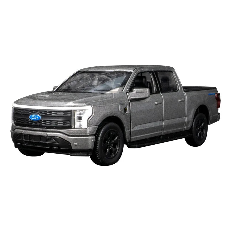 1:36 Ford F150 new energy 2022 alloy car model pull back acousto-optic pickup off-road vehicle children's toy car birthday gift