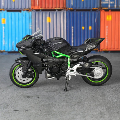 MSZ 1:18 Kawasaki Ninja H2R  GSX-R1000 YAMAHA YZF-R1 Classic Motorcycle Static Model Alloy Die Casting Car Toy Gifts