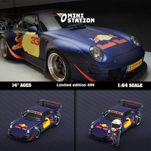 Mini Station 1:64  RWB 964 Blue Painting