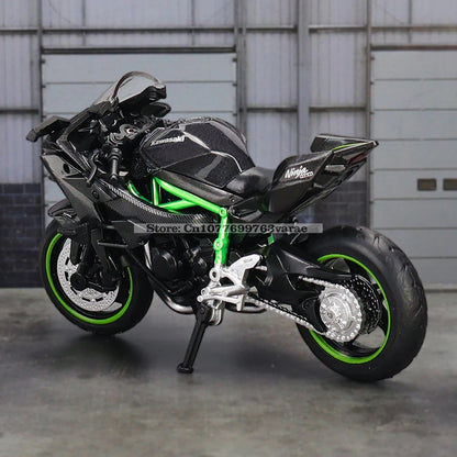 MSZ 1:18 Kawasaki Ninja H2R  GSX-R1000 YAMAHA YZF-R1 Classic Motorcycle Static Model Alloy Die Casting Car Toy Gifts